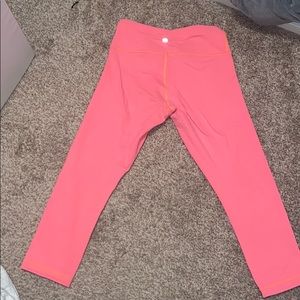 LULU LEMON 3/4 reversible leggings